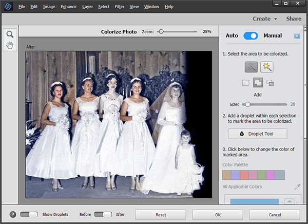 colorize blackwhite photos in photoshop elements